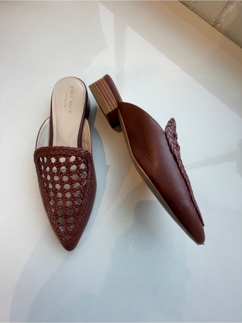 Cole Haan Brown Marlee Leather Mule